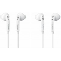 Samsung Galaxy S6 S7 Note 5 Note 8 Headphones Earphones Headset EO-EG920BW with Case (2 Pks), White